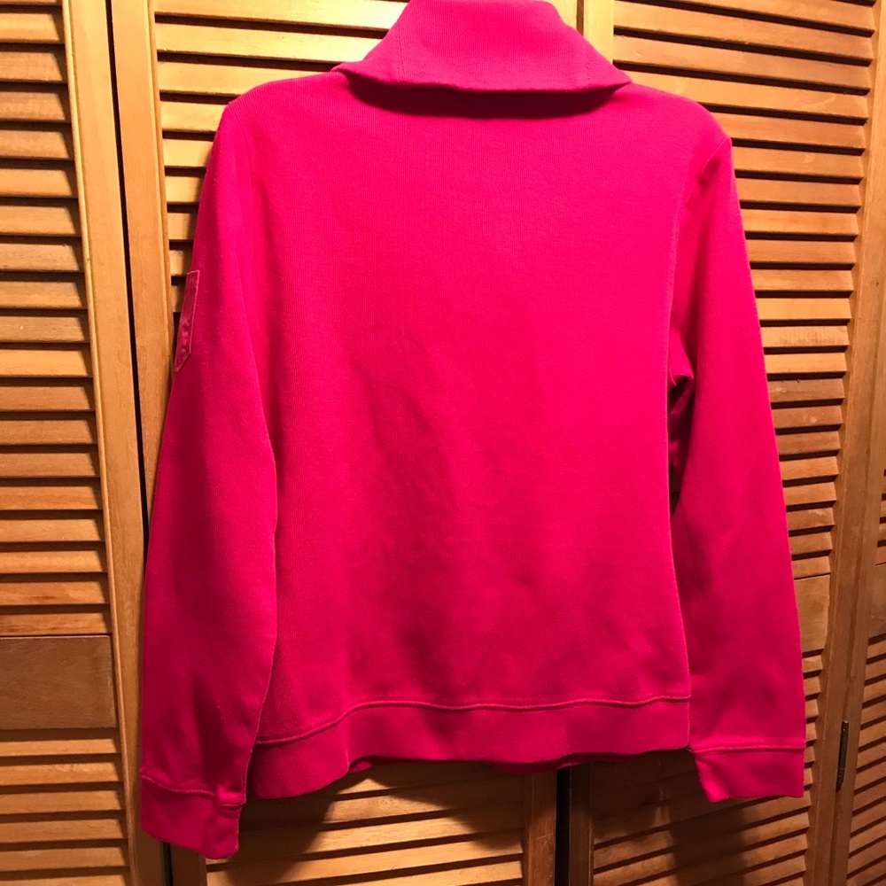 Lauren Ralph Lauren Raspberry Toggle Button Top - image 8